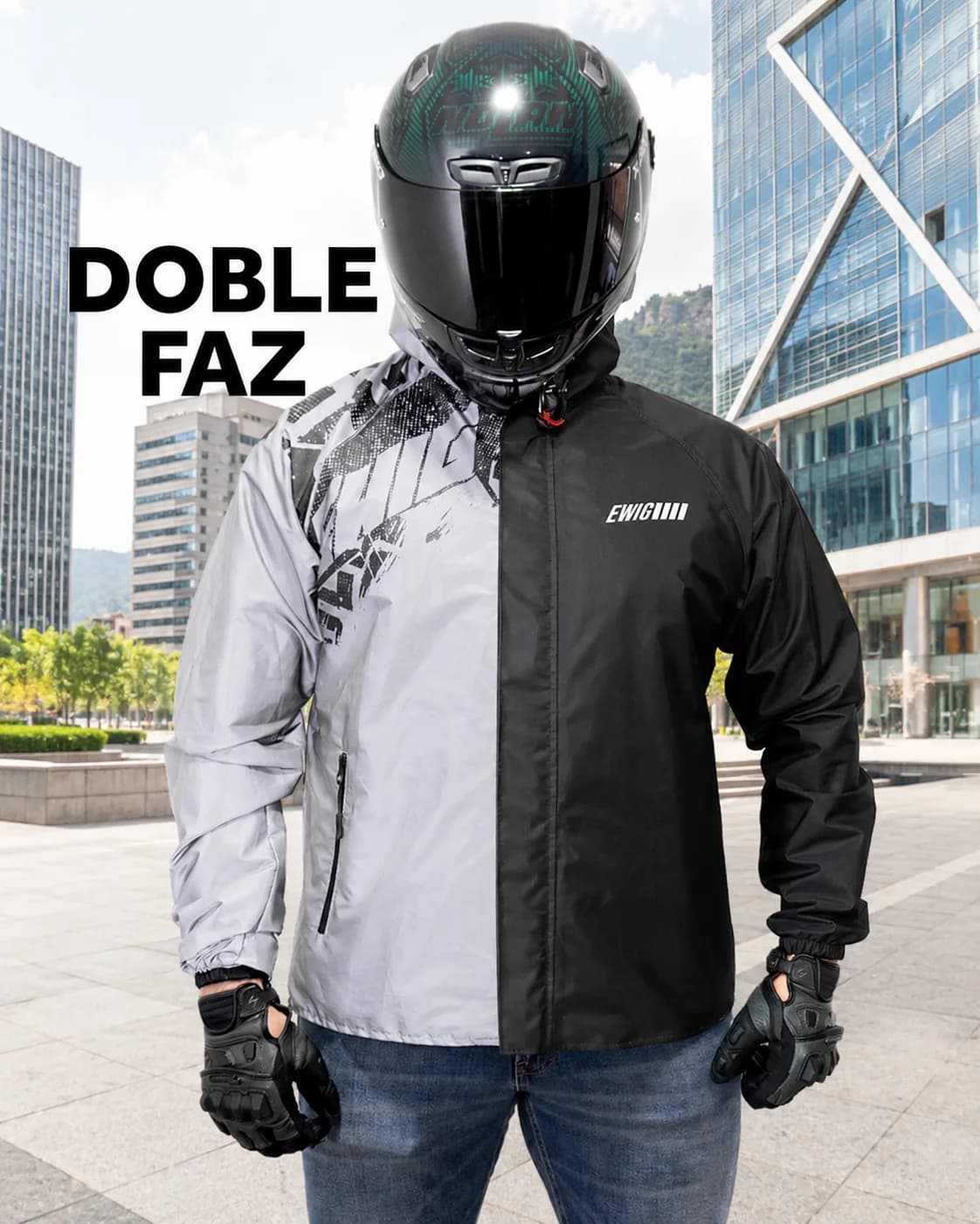 Chaqueta Reflex Ultra Light EWIG doble faz - vista 5